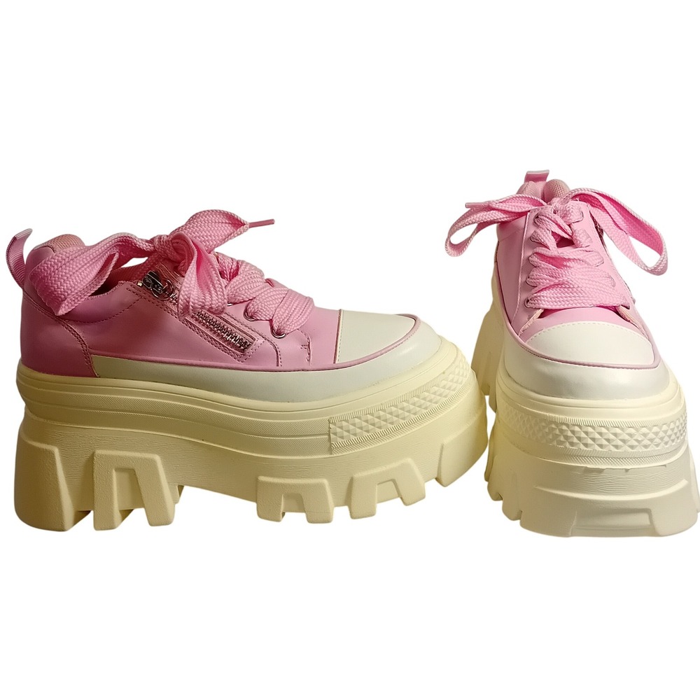 Sugar Thrillz House Rules Platform Sneakers Coquette Kawaii Girly 6M READ
